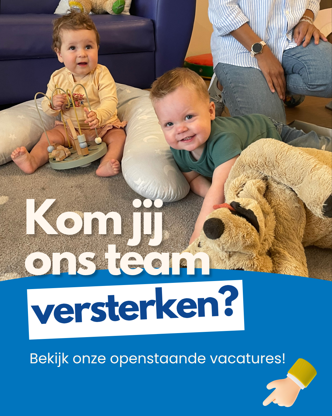 homepage afbeelding Kom werken bij Kinderopvang Mirakel!
